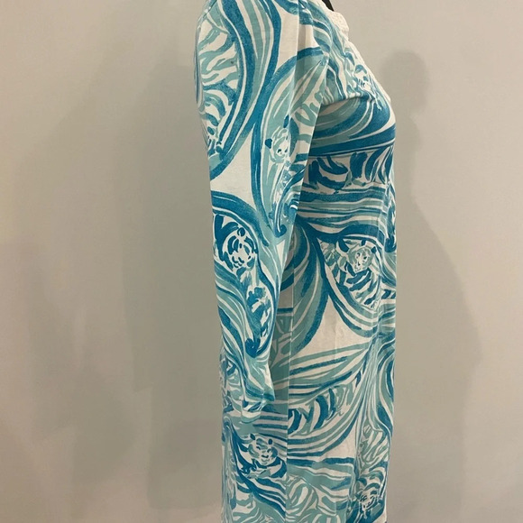 Lilly Pulitzer Marlina Dress Sea Ruffles Size XS Beach Worthy - Picture 5 of 9